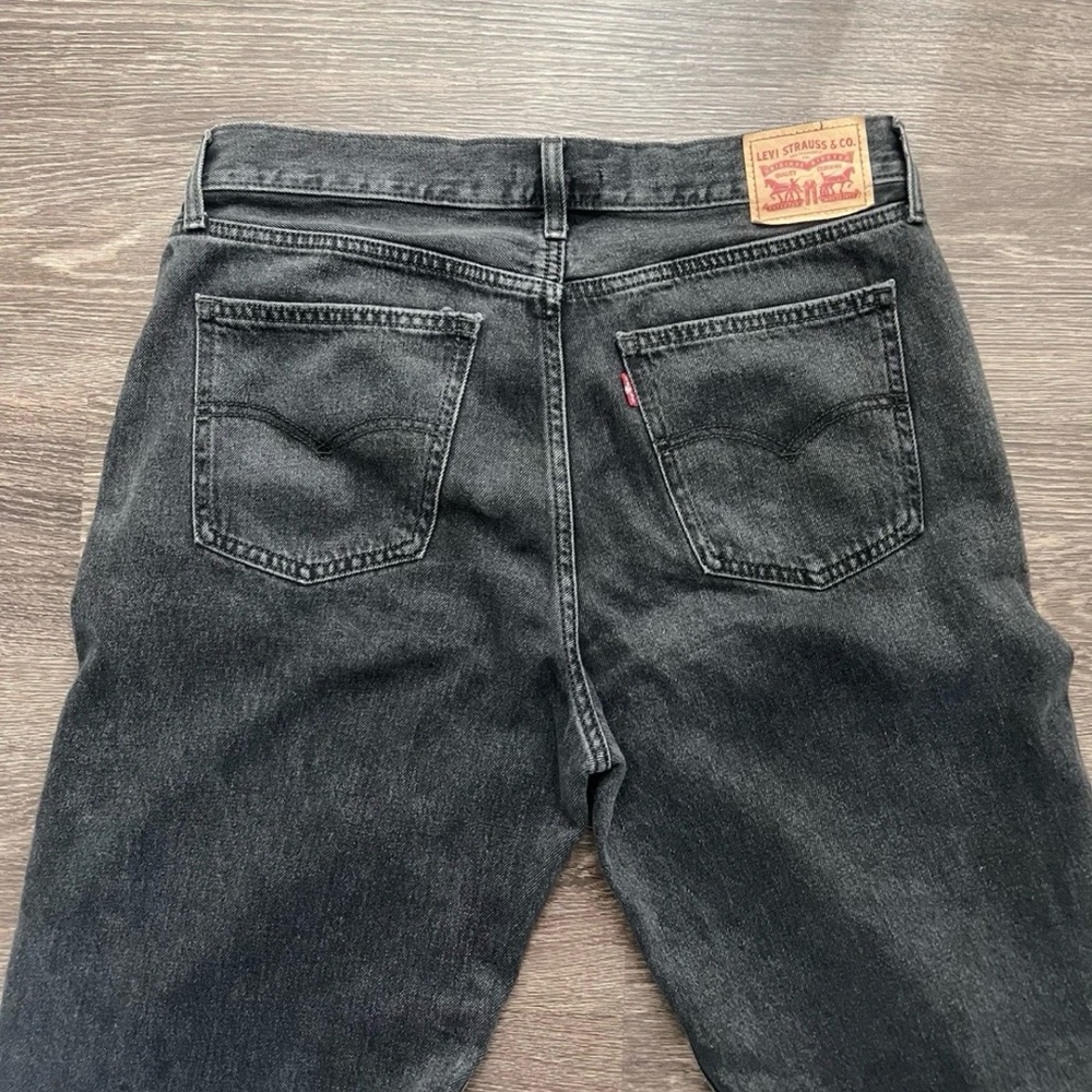 Levi's Low Pro Straight Leg Jeans Women's 30 Black Faded Jeans - Picture 6 of 14